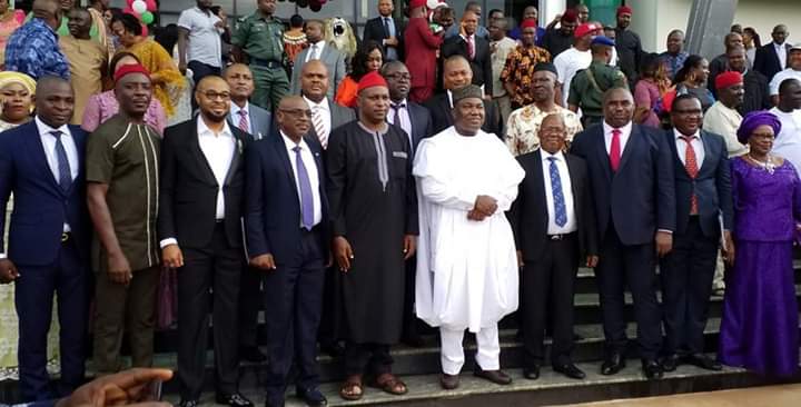 Ugwuanyi retains Uzor as Chief of Staff, Swears in New appointees