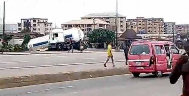 Another fuel tanker falls in Onitsha