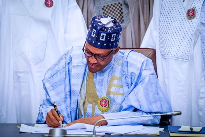 President Buhari signs 2020 Budget on Birthday