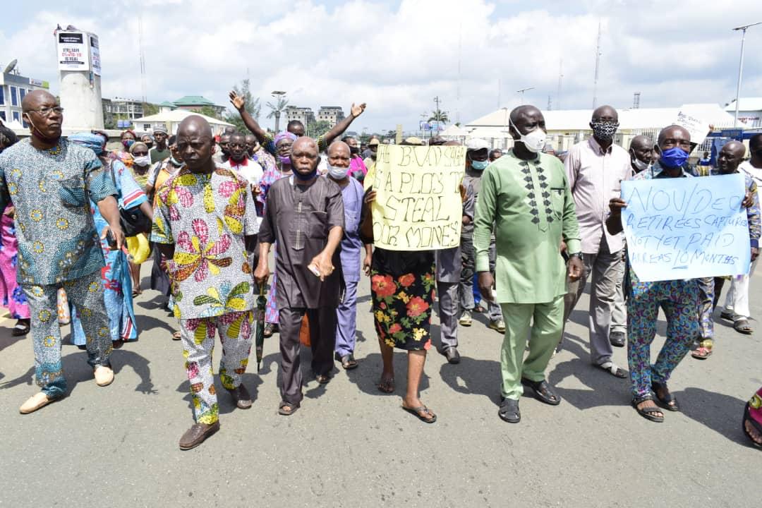 Pensioners shut down Imo, Lament over Unpaid Seven months Arrears
