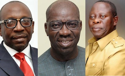 Ize-Iyamu denies Oshiomole, Says he’s not his god-father