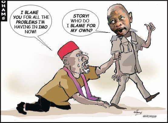 Ohams Captures Okorocha's Lamentations, Blame Game