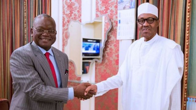 BREAKING: Buhari meets Ortom in Aso Rock