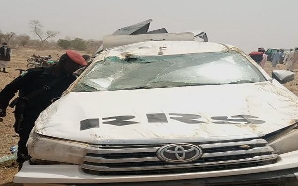 Bauchi Governor's Convoy Somersaults, And left Policeman Injured