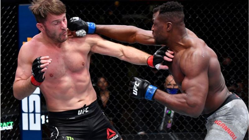 UFC 260: Francis Ngannou Knock Out Stipe Miocic To Become New UFC Heavyweight champion - BBC