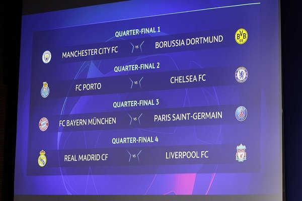 UCL Draw: Madrid Vs LiverPool, Porto Vs Chelsea