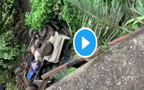 JUST IN: Many Feared Dead As Bus Plunges Into River In Ondo