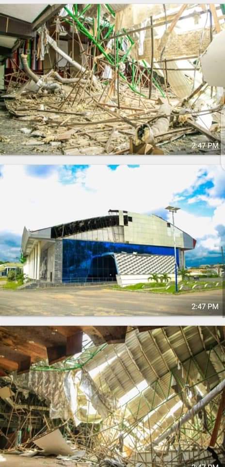 Collapse Of Imo International Conference Centre Built By Okorocha