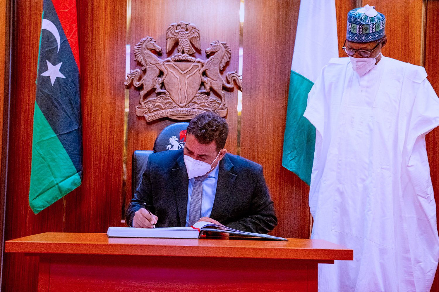 PHOTOS: Buhari Hosts Libyan Prime Minister