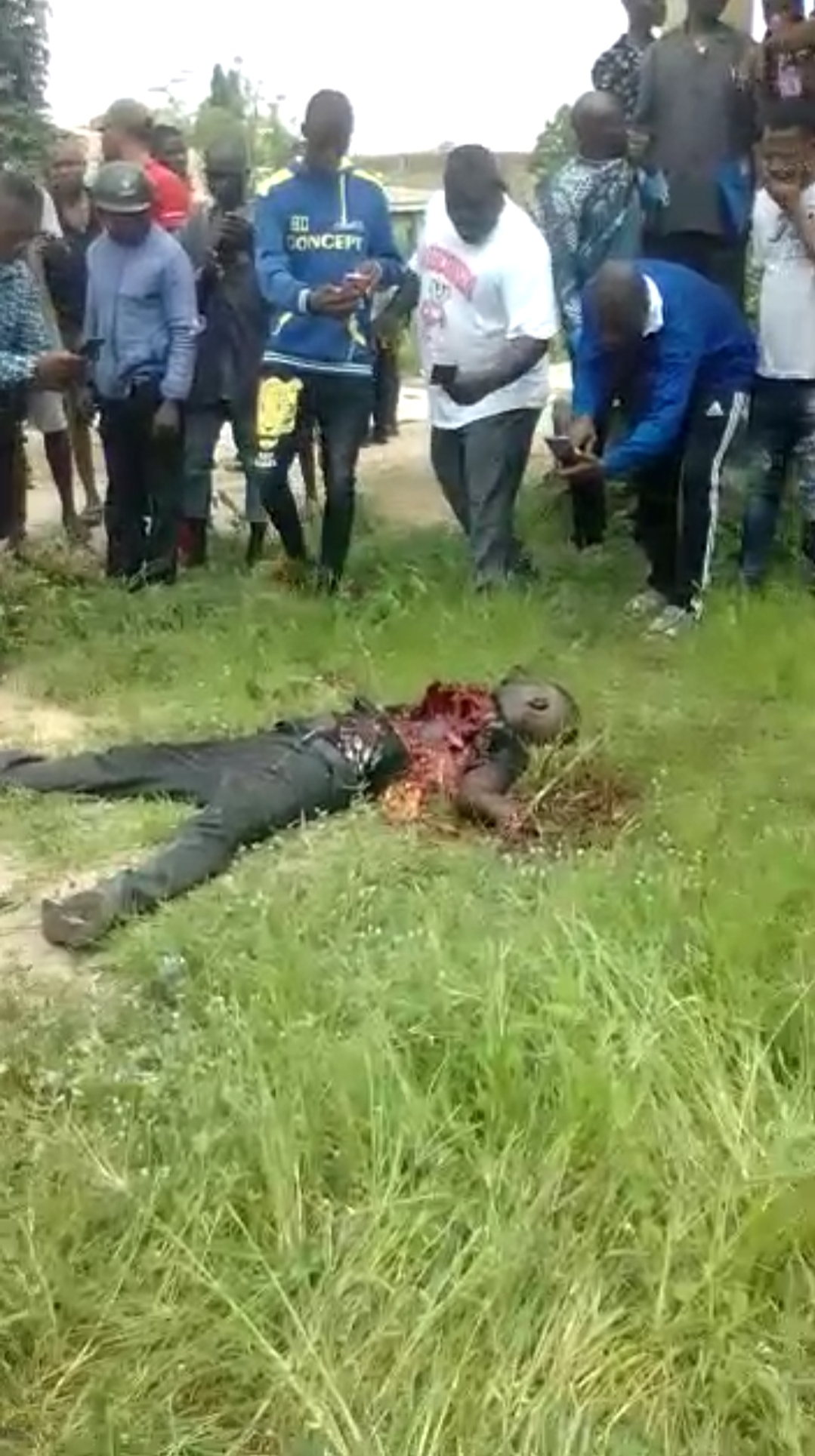 SUICIDE BOMBERS IN SOUTHEAST: Gory Video Of Exploded  Body Of Suspected Suicide Bomber In Ebonyi