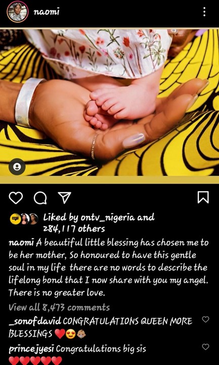 Naomi Campbell Welcomes First Child At 50