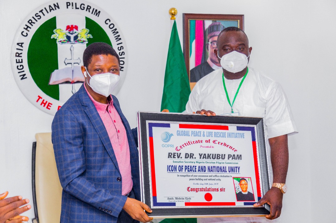 NCPC Boss Rev. Pam, Again Honoured With Peace Award