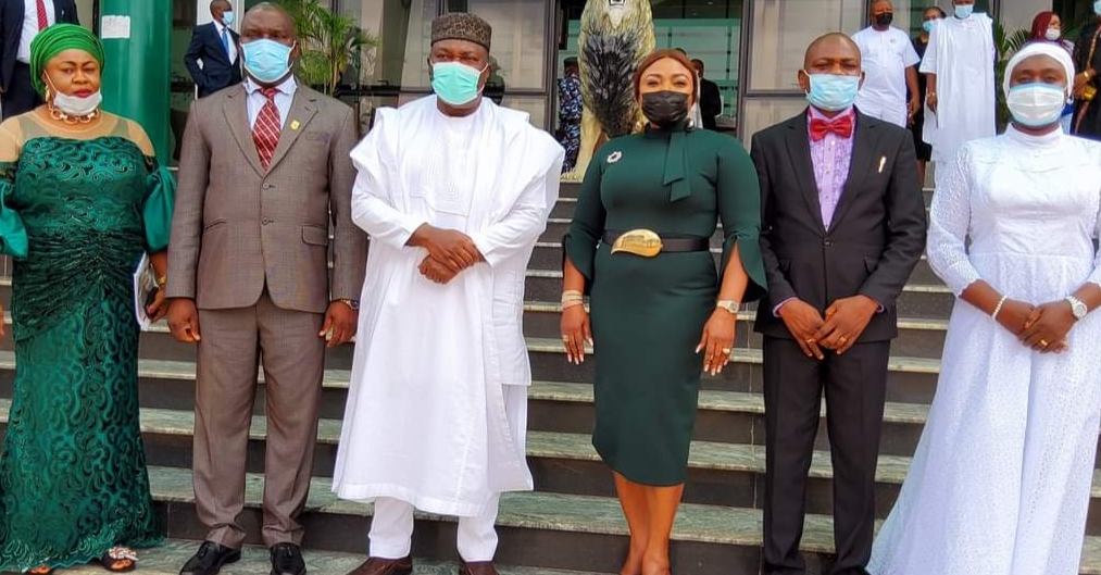 Gov. Ugwuanyi Swears In Late Ekweremadu’s Wife, Others, As Commissioners In State, LG Service Commissions