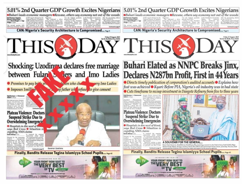 That FAKE THISDAY NEWSPAPER And "Imo NIGHT Editors"