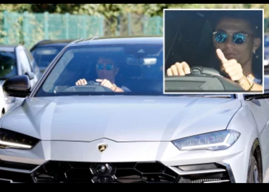 Cristiano Ronaldo Arrives Man Utd training In £160,000 Lamborghini As He makes debut This Weekend