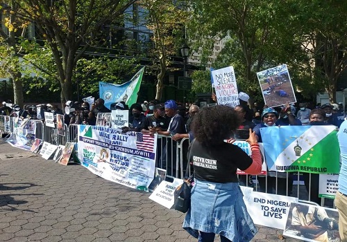 BREAKING: Yoruba Nation, IPOB, Others Storm UN General Assembly