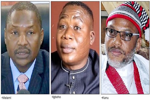 Govt Links Igboho To Boko Haram Sponsor; Kanu To #EndSARS rotests - The Nation