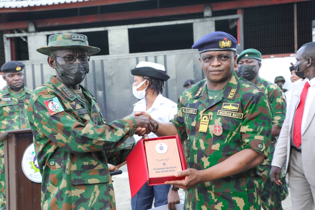 NIG. MILITARY MILESTONE: CDS Launches Four Semi-Ballistic Gunboats Constructed By Naval Shipyard (PHOTOS)