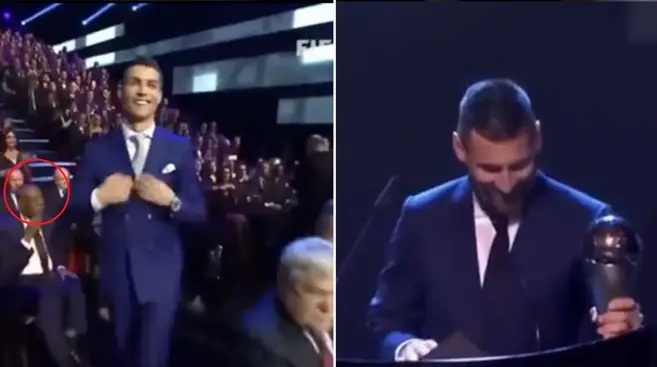 Fans Spot Key Difference Between Lionel Messi And Cristiano Ronaldo When They Collect An Award - Sportbible.com