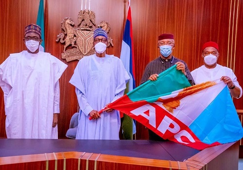 BREAKING: Buhari Receives Nkem Okeke, Anambra Deputy Gov to APC