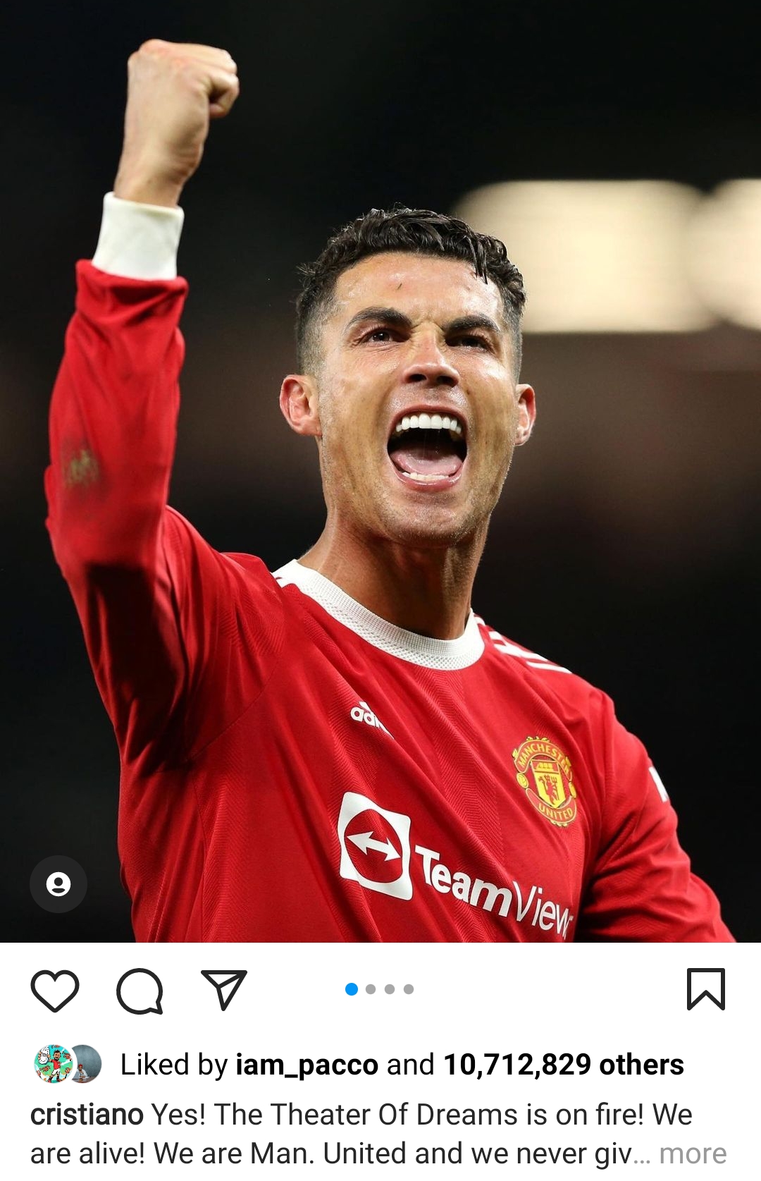 Cristiano Ronaldo Reacts To His Late Winner Goal Against Atalanta, Says "We Are Alive" - Stretty News