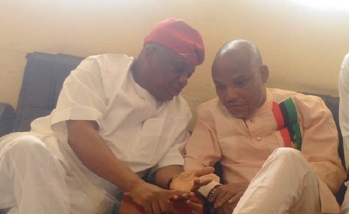 Breaking: Chief Whip, Senator Kalu Visits IPOB Leader, Mazi Nnamdi Kanu In SSS Custody