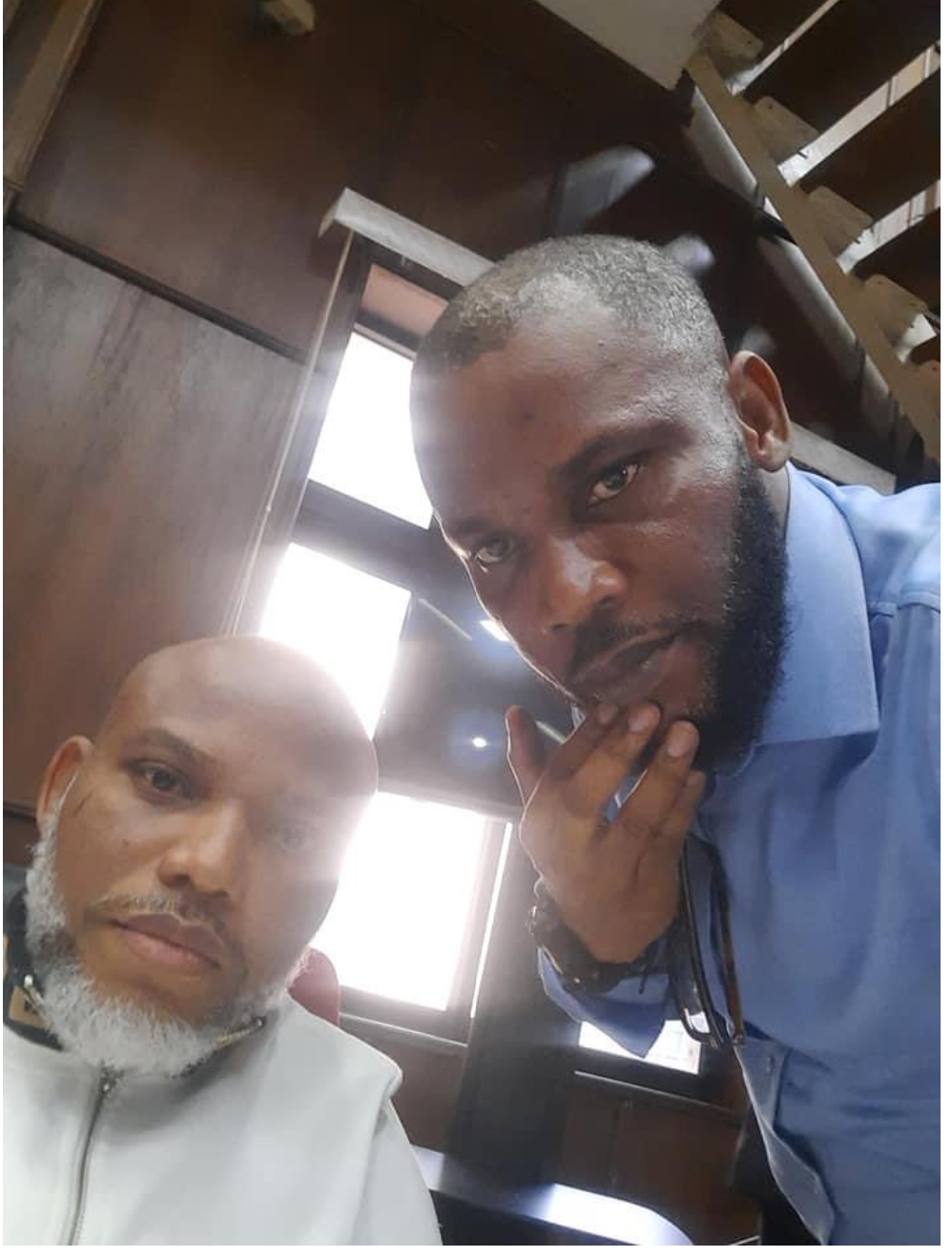 BREAKING: Nnamdi Kanu Arrives Court Amid Heavy Security Presence