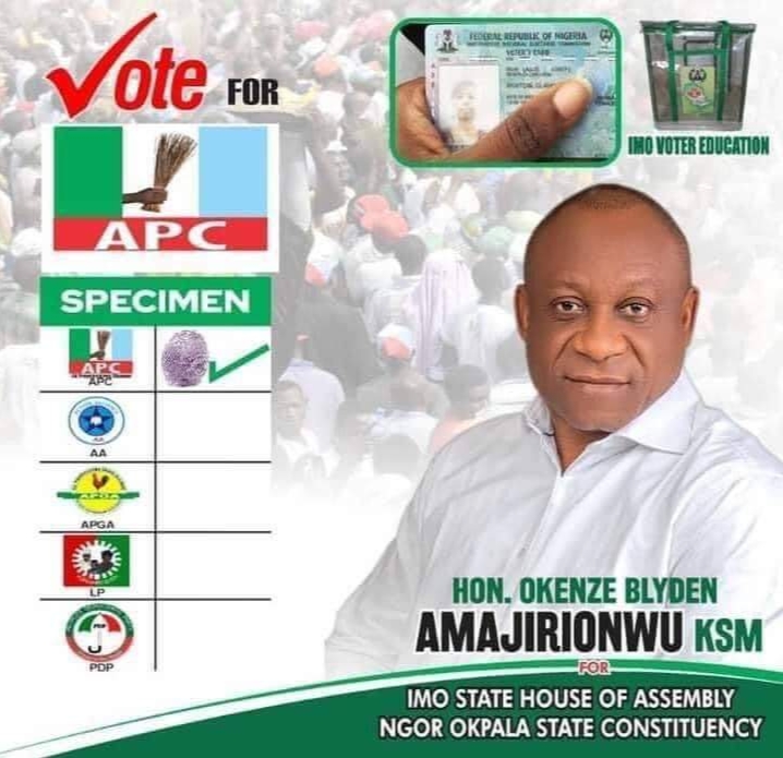 Madumere Urges People Of Ngor Okpala To Vote APC, Amajiriuonwu On Saturday House Of  Assembly Bye-Election