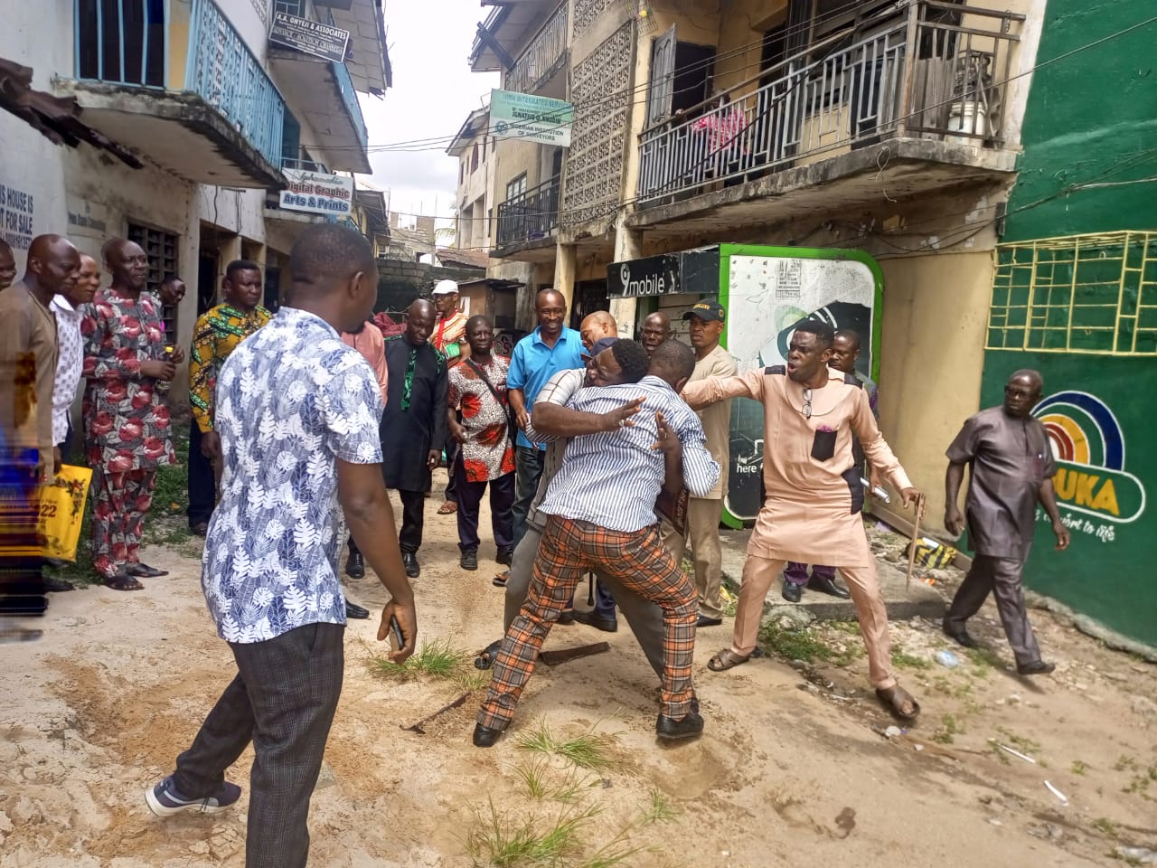 Political Violence: Chieftains Of  Social Democratic Party Exchanged Blows In Imo