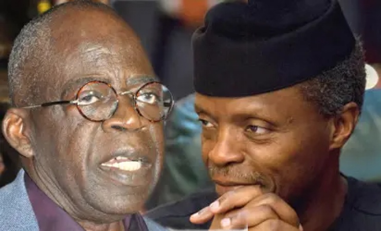 2023: Tinubu’s Camp Shocks Osinbajo, Receives VP With Tinubu's Cap