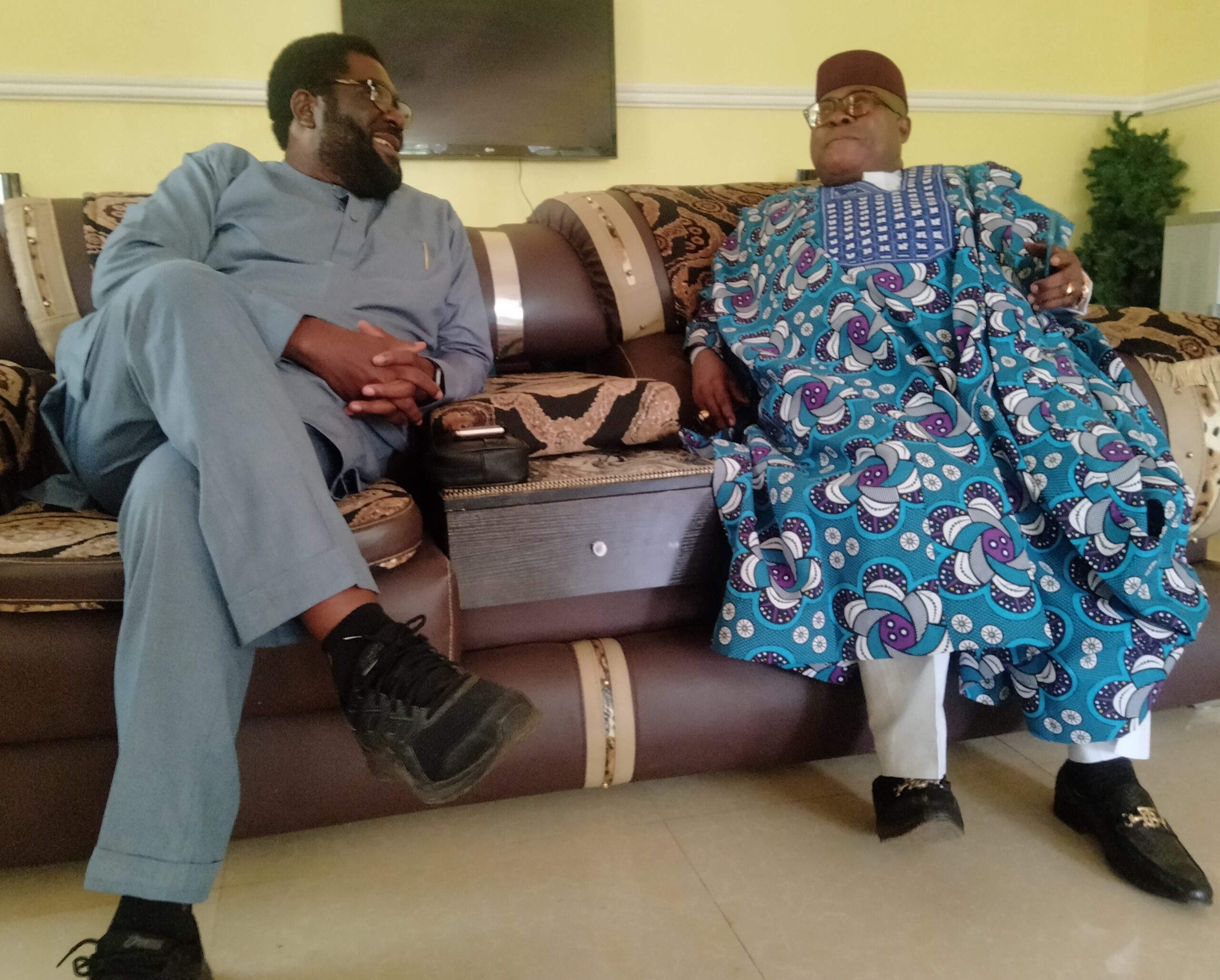 Madumere Visits Anyanwu, Condoles Him Over Mother's Passing At 102