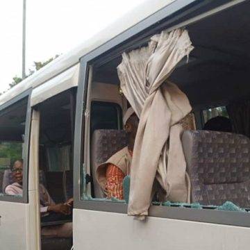 JUST IN: Hoodlums Attack Tinubu's Convoy, Two Injured In Lagos [PHOTOS]