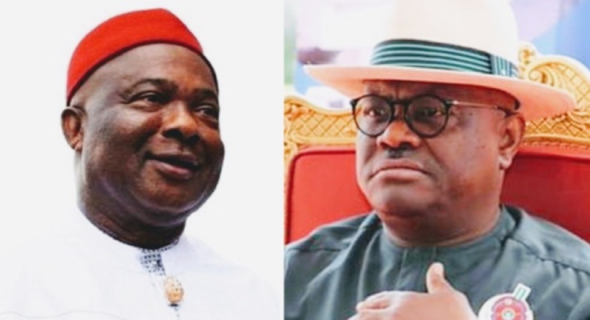 Wike Recognises  Gov. Uzodimma, Honours Him With Highest Rivers Award