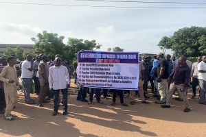 Soldiers Beat, Arrest Staff Protesting Non-Payment Of Allowances At DICON