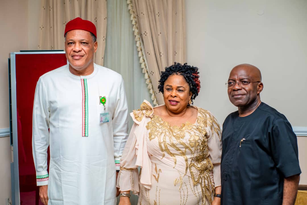 Ex - Nigerian First Lady, Patience Jonathan Visits Gov Otti, Extols Him, Says Abia No Longer Smelly
