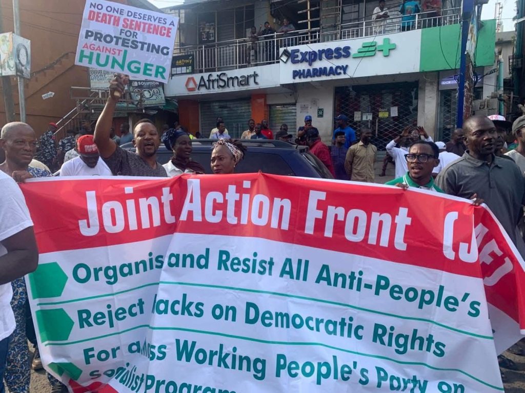 Lagos Residents Block Ikeja Underbridge, Demand Reversal of Tinubu’s Economic Policies