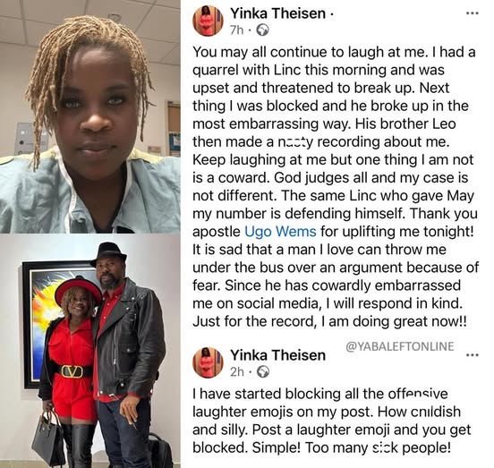 “He Threw Me Under the Bus” – Yinka Edochie Breaks Silence on Marriage Split
