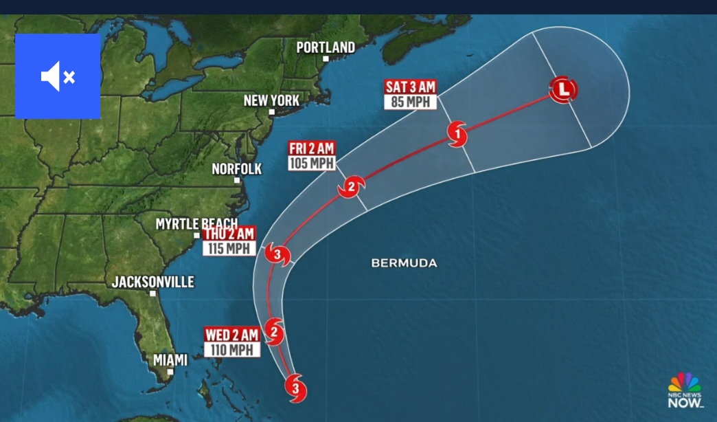 Hurricane Erin forecast to bring life-threatening surf and rip currents to East Coast