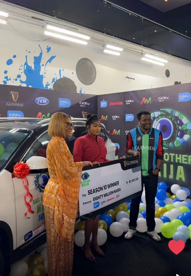 BBNaija Season 10 Winner Imisi Bags ₦150m Prize and Brand-New SUV in Lagos Celebration