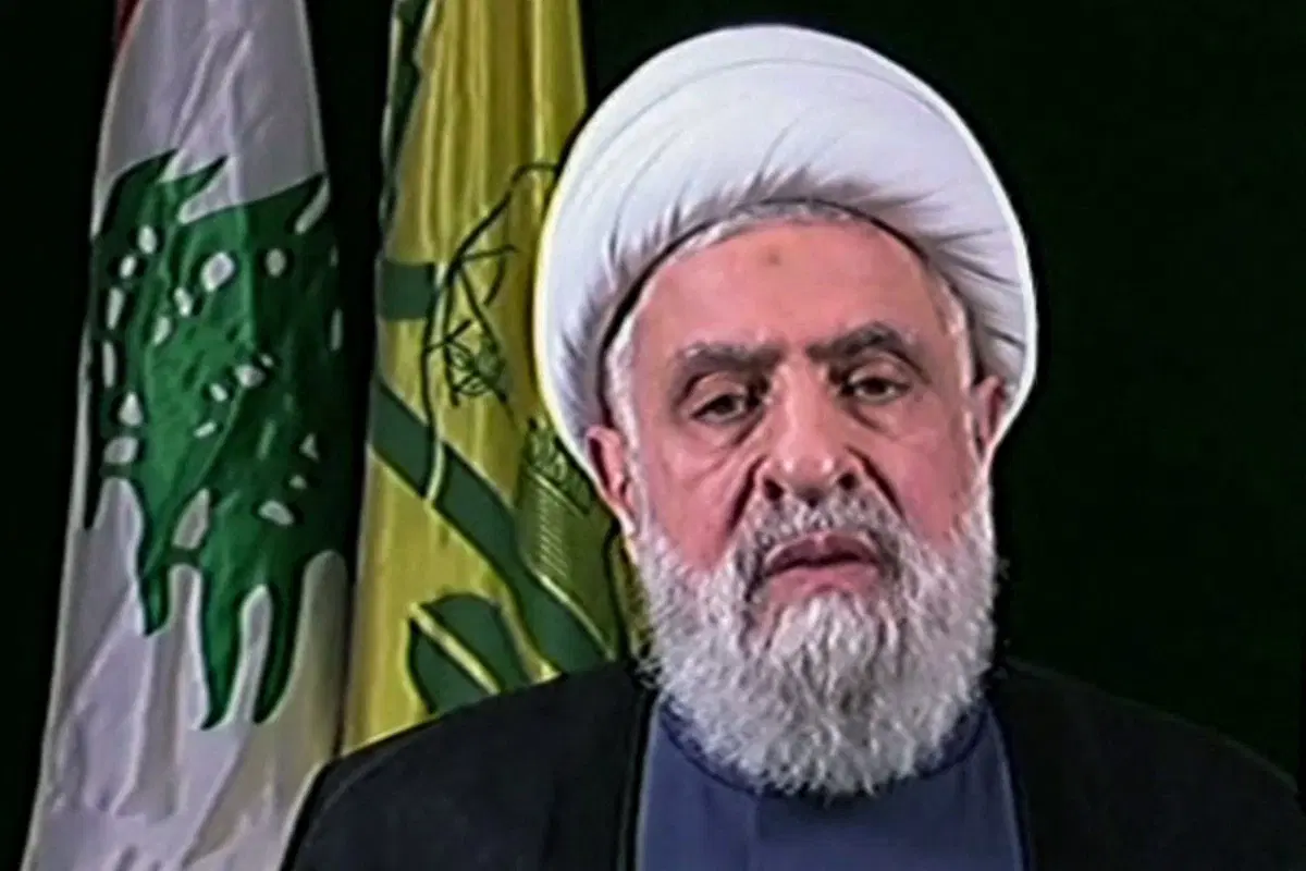 Hezbollah Chief Qassem Demands Israel’s Withdrawal from Lebanon, Hails Iran-US Deal as ‘American-Israeli Defeat’