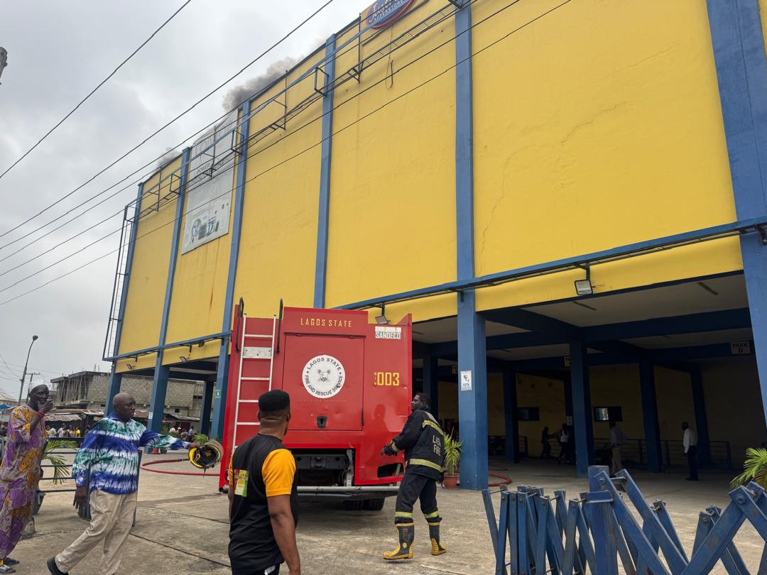 Fire Guts Electronics Section of Justrite Superstore in Lagos, Solar Inverter Suspected