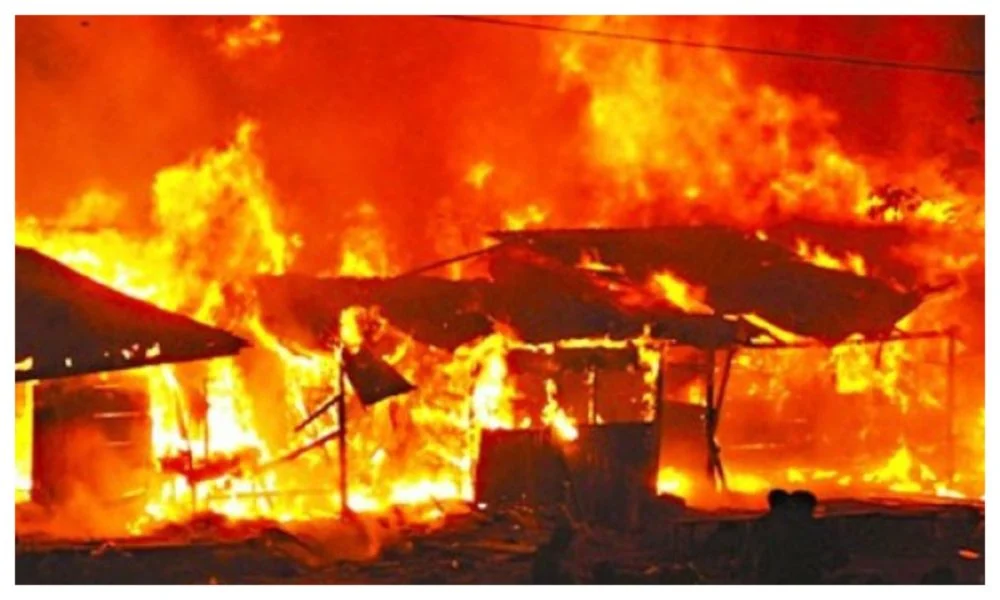 Fire Guts About 300 Shops at Oranya Market in Ibadan, Explosion Reported
