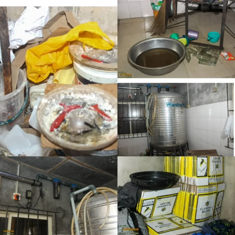 Lagos Police Seal Suspected Fake Alcohol Factory, Arrest 48-Year-Old
