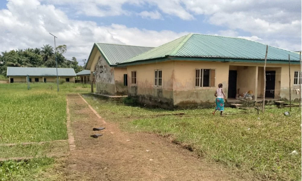 Flood, Weeds Overtake Delta Primary School as Pupils Learn in Poor Conditions