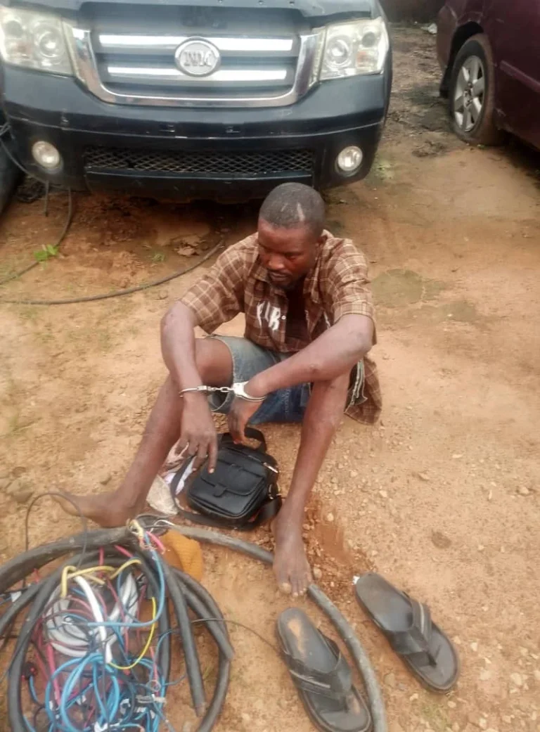 NSCDC Arrests 24-Year-Old Suspect Over Alleged Telecom Mast Vandalism in Anambra