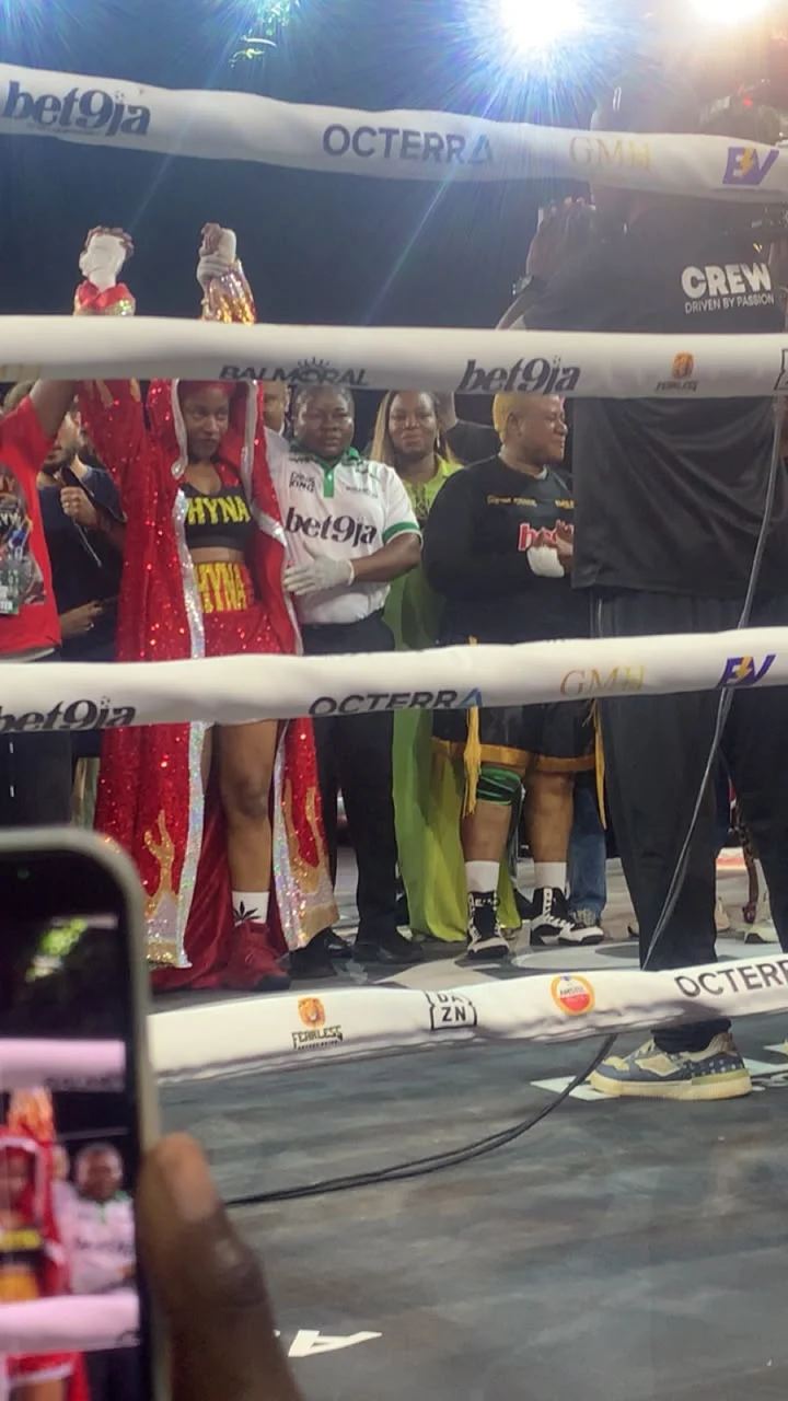 Phyna Knocks Out Nkechi Blessing as Carter Efe Beats Speed Darlington in Celebrity Boxing Night