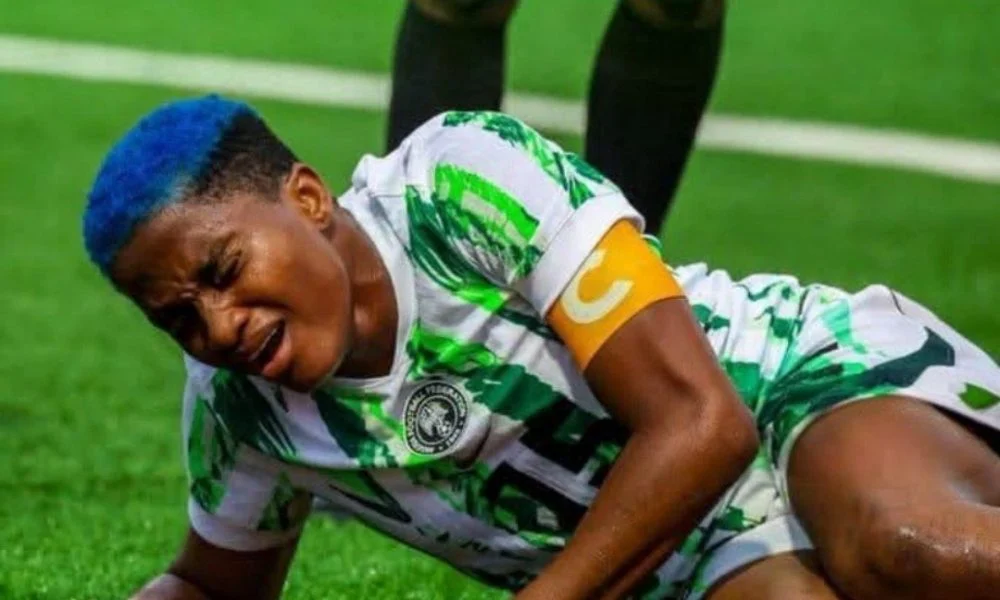 Rasheedat Ajibade Breaks Silence After Ankle Injury in Super Falcons’ Olympic Qualifier